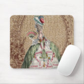 Barock-Franzosen-Burlap Marie Antoinette Mousepad (Mit Mouse)
