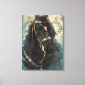 Barock Friesian - Wrapped Canvas Leinwanddruck (Vorderseite)