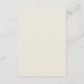 Barock Gold QR Code Hochzeit Begleitkarte (Rückseite)