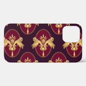 Barock Gold Sconce Magenta Muster Case-Mate iPhone Hülle (Rückseite (Horizontal))