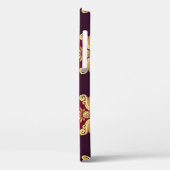Barock Gold Sconce Magenta Muster Case-Mate iPhone Hülle (Rückseite / Links)