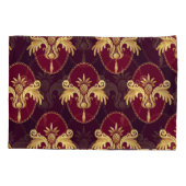 Barock Gold Sconce Magenta Muster Kissenbezug (Rückseite)