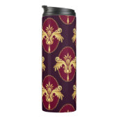 Barock Gold Sconce Magenta Muster Thermosbecher (Nach rechts gedreht)