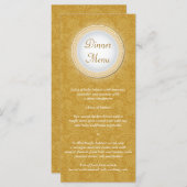 Barock Golden Plaque Menü Rackkarte Menükarte (Vorne/Hinten)