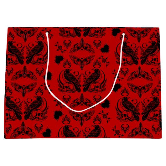 Barock-Gotik-Muster Große Geschenktüte (Vorderseite)