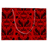 Barock-Gotik-Muster Große Geschenktüte (Rückseite)