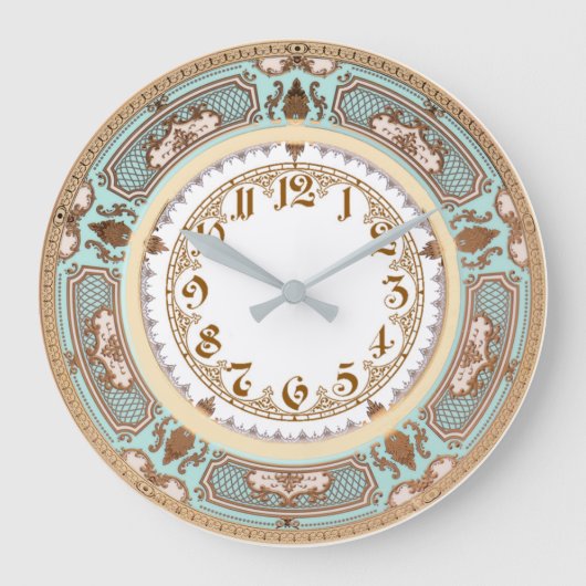 Barock Große Wanduhr (Vorderseite)