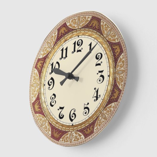 Barock Große Wanduhr (Winkel)