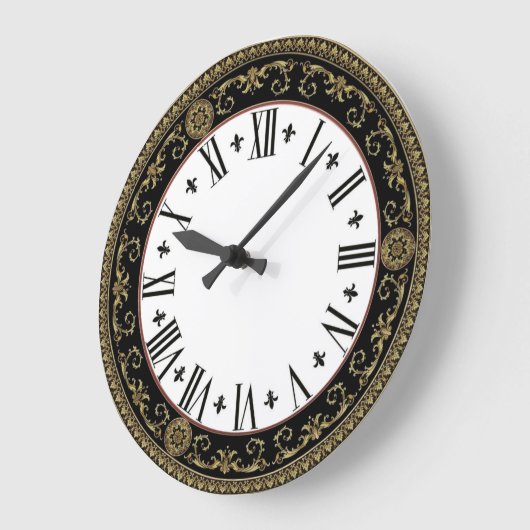 Barock Große Wanduhr (Winkel)