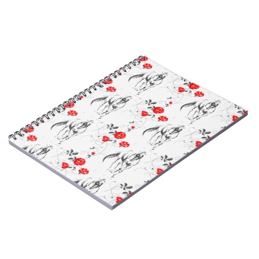 Barock Horse Foto Notebook Notizblock (Linke Seite)