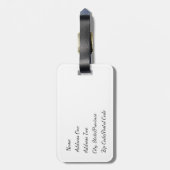 Barock Horse-Gepäckmarke Gepäckanhänger (Rückseite vertikal)