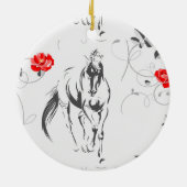 Barock Horse Keramik Ornament (Hinten)