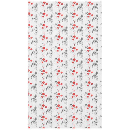 Barock Horse Tablecloth Tischdecke (Vorderseite)