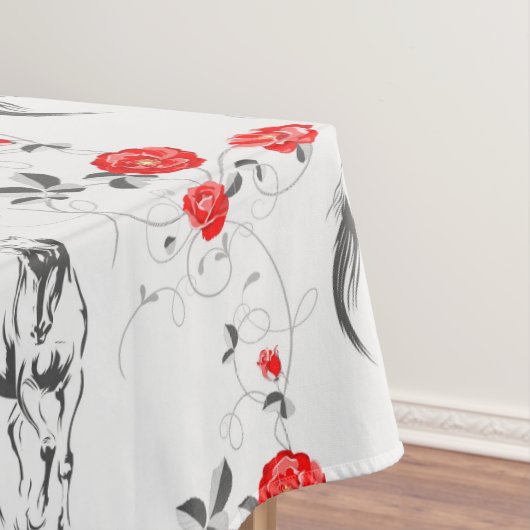 Barock Horse Tablecloth Tischdecke (Beispiel)