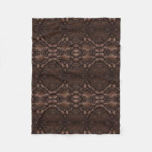 Barock-Imitate Leather Brown Pattern Fleecedecke (Vorderseite)
