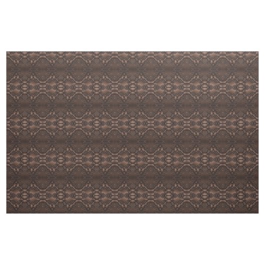 Barock-Imitate Leather Brown Pattern Stoff (Fat Quarter (45,7 x 55,9 cm))