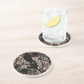 Barock Inspiriert Botanische Weichpinke und Grüntö Getränkeuntersetzer (Seite)