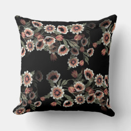 Barock Inspiriert Botanische Weichpinke und Grüntö Kissen