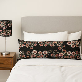 Barock Inspiriert Botanische Weichpinke und Grüntö Seitenschläferkissen