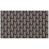 Barock Inspiriert Botanische Weichpinke und Grüntö Tischdecke (Vorderseite (Horizontal))