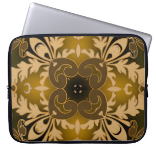 Barock nahtloses Muster. Vintage verzierte Glühen Laptopschutzhülle