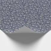 Barock-Neutral-Grau Geschenkpapier (Ecke)