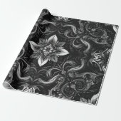 Barock Noir Wrapping Paper Geschenkpapier (Ungerollt)