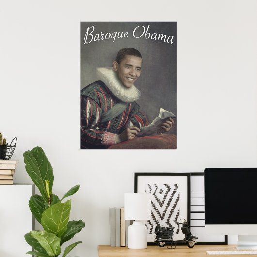 Barock Obama Poster (Heimbüro)