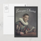Barock Obama Postkarte (Vorne/Hinten)