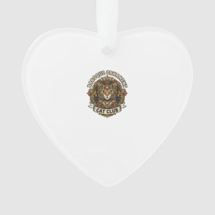 Barock-Ornament Katze Katzenliebhaber-Geschenk - B Ornament