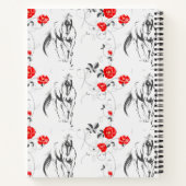 Barock-PferdeNotebook Notizblock (Rückseite)