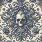 Barock Punk - Gothic Skull Kissen Aufkleber (Vorderseite)