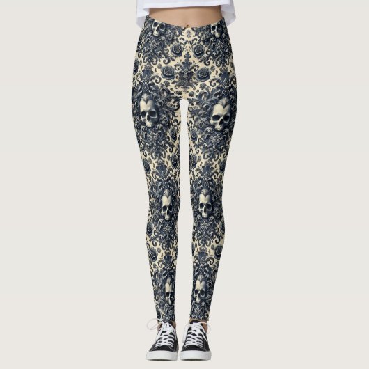 Barock Punk - Gotisch Viktorianisch Leggings (Vorderseite)