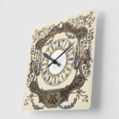Barock Quadratische Wanduhr (Winkel)