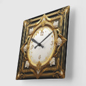 Barock Quadratische Wanduhr (Winkel)