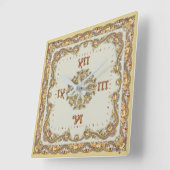 Barock Quadratische Wanduhr (Winkel)