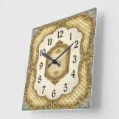 Barock Quadratische Wanduhr (Winkel)