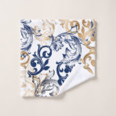 Barock-Retro-Klassiker-Muster Badhandtuch Set (Waschlappen)