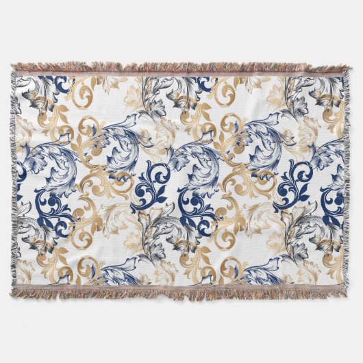 Barock-Retro-Klassiker-Muster Decke (Vorderseite)