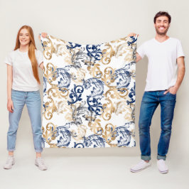 Barock-Retro-Klassiker-Muster Fleecedecke