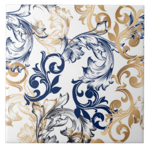 Barock-Retro-Klassiker-Muster Fliese
