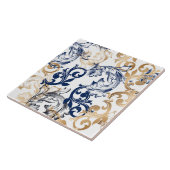 Barock-Retro-Klassiker-Muster Fliese (Seite)