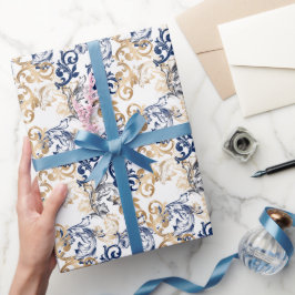 Barock-Retro-Klassiker-Muster Geschenkpapier