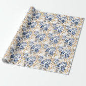 Barock-Retro-Klassiker-Muster  Geschenkpapier (Ungerollt)