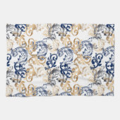 Barock-Retro-Klassiker-Muster Geschirrtuch (Horizontal)