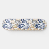 Barock-Retro-Klassiker-Muster Skateboard (Horizontal)