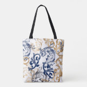 Barock-Retro-Klassiker-Muster  Tasche (Rückseite)