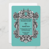 Barock Rokoko 17. Jh. Einladung (Vorne/Hinten)