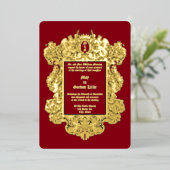 Barock Rokoko 17. Jh. Folieneinladung (Stehend vorne)