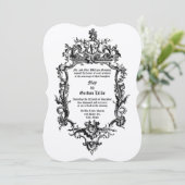 Barock Rokoko 18. Jahrhundert Dragon Rocaille Bord Einladung (Stehend Vorderseite)